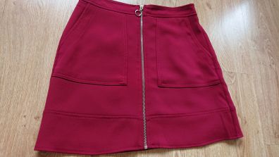 Dark Red Skirt    Size 10