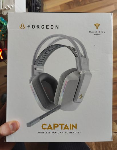 Forgeon Captain RGB Wireless Gaming Headset White