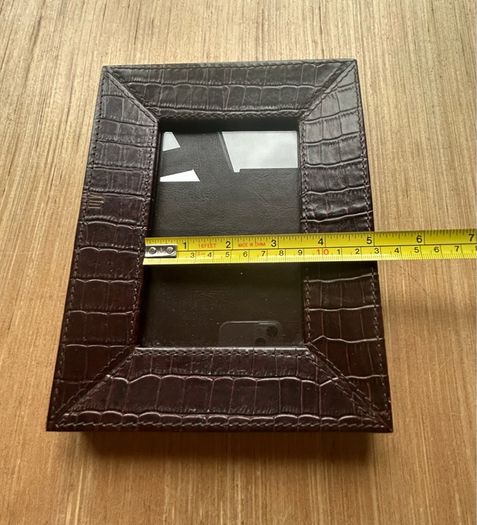 Faux Alligator/Crocodile Table Top Picture Frame