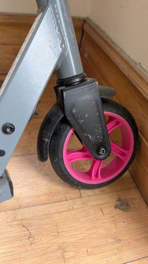 Pink scooter