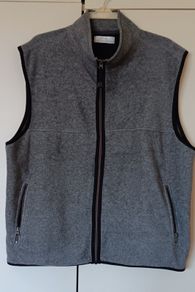 Grey Fleece Zip Gilet