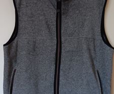 Grey Fleece Zip Gilet