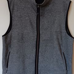 Grey Fleece Zip Gilet