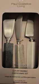 marble cheese knife set