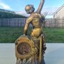 Art Nouveau figural clock from the 1920s Image 5