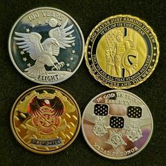 UNITED STATES, military challenge/ commerative coins.