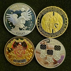 UNITED STATES, military challenge/ commerative coins.