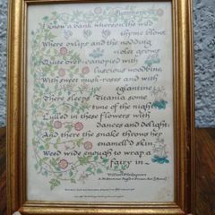 Vintage Calligraphy, Shakespeare