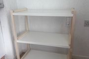 IKEA 3 Shelf Unit White and Birch