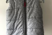 Grey bodywarmer / gilet with hood size 9-12 months - as new