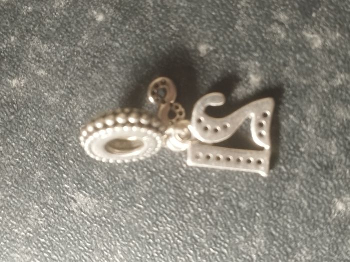 Pandora "21st Celebration" Dangle Charm.