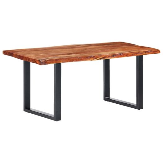 Dining Table with Live Edges Solid Acacia Wood 200 cm 6 cm