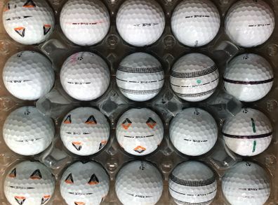 20 used Taylor Made TP5 and TP5x grade B golf balls
