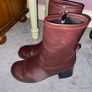 Burgundy Topshop Boots Size UK 7 Image 2