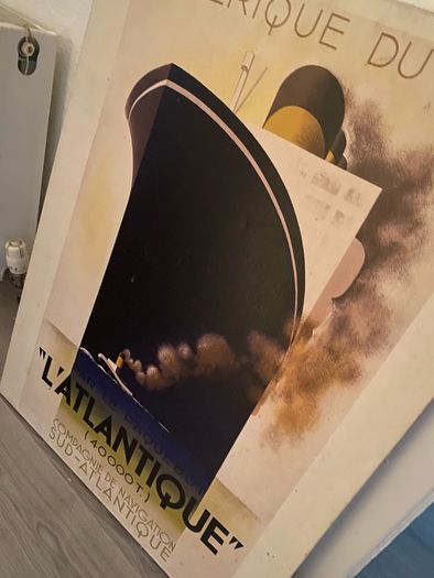 "L'Atlantique" Ocean Liner Canvas Wall Art