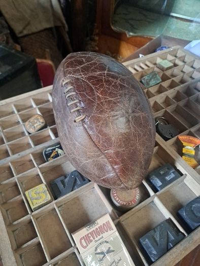 Vintage Leather Rugby Ball