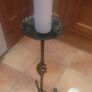Wrought Iron Candle Holders with Pillar Candles x3 Image 5