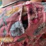 Dunnes pink floral dress with ruffle details and keyhole back Image 2