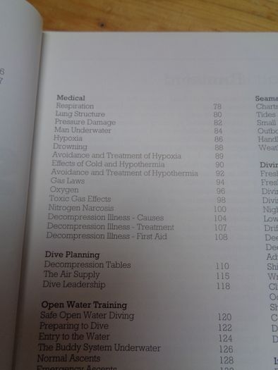 Sport Diving Manual Book for Sale