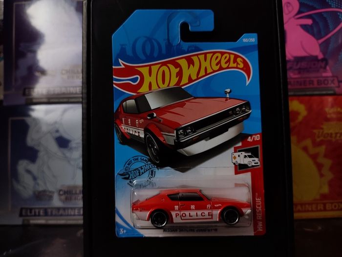 Nissan Skyline 2000 GT-R ! Police ! from HW Rescue Series ! Hot Wheels ! Mattel !