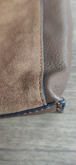 Next Tan Brown Genuine Leather Crossbody Bag