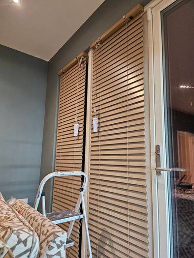 Scandinavian oak blinds