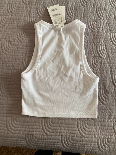 BNWT Zara White Vest Top Size M