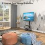 Universal Floor TV Stand for 30-70 inch LED OLED LCD Plasma Flat Curved Screens, Height Adjustable Tall TV Stand with 2-Tier Tempered Glass Shelves up to 40KG, Max VESA 600x400mm (FREE POSTAGE) Image 3