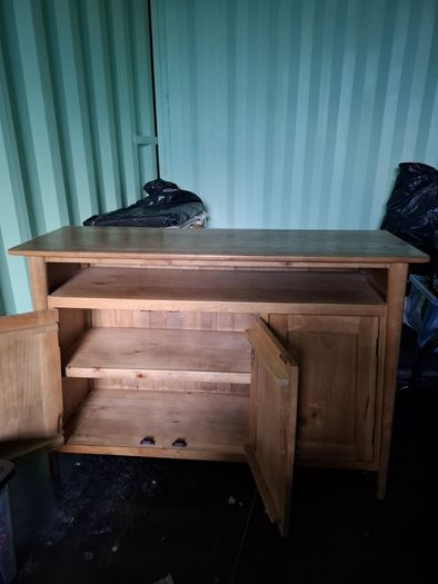 solid wooden cabinet