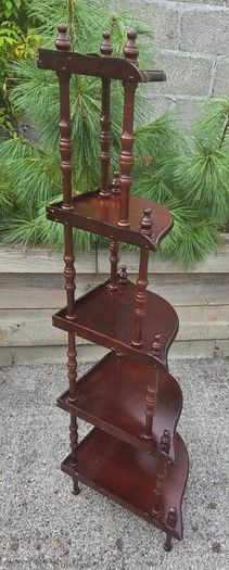 Vintage  5 Shelf Corner Unit