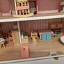Wooden dolls house with furniture Image 3