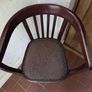 Antique Art Deco Mahogany Tub Chair Image 3