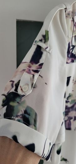 French Connection Floral Shirt Dress Sz 10uk