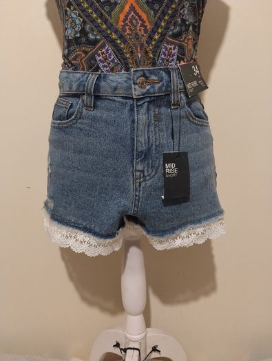 Denim Shorts, New With Tags