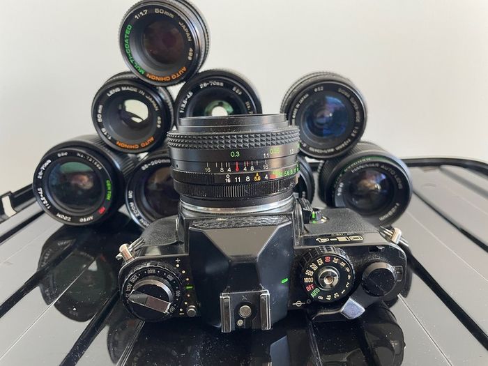 Chinon camera & 9x lenses Pentax K mount
