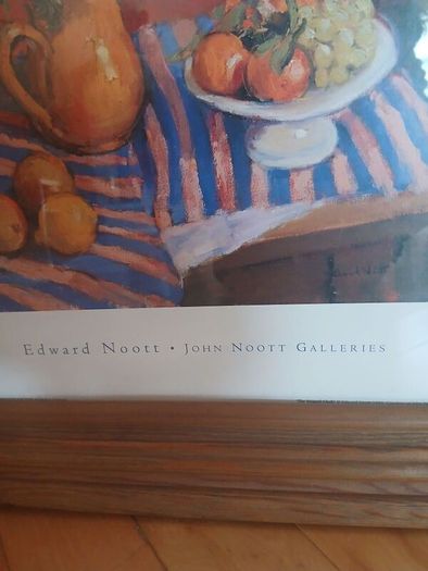 Framed Art Print: "The Striped Cloth" by Edward Noot