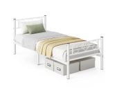 Metal Bed Frame, Single Bed Frame black or white