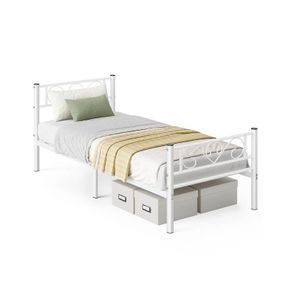 Metal Bed Frame, Single Bed Frame black or white
