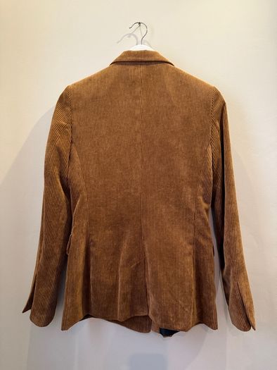 BERSHKA Tan Corduroy Blazer Jacket Size S!