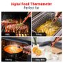 Meat Thermometer with IPX6 Waterproof, Food Thermometer Foldable Food Temperature Probe with LCD Backlight Calibration Lock Fuction, Kitchen Digital Instant Read Probe for Oil Jam Milk Image 6