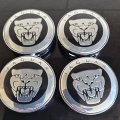 Jaguar caps BLACK (For Aftermarket) FREE POST