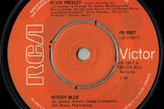 Elvis Presley Moody Blue Vinyl UK 7 Inch