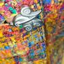 Vintage 80s 90s Nathalie Chaize Paris 2 piece suit multicoloured small Image 5