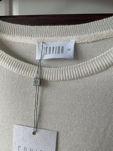 jumper bnwt savida cream pleated back jumper size medium