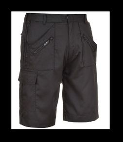 Portwest Action Shorts - Black - Size 3XL