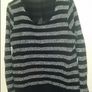 New Look stripped black & grey jumper size L UK14 EU42 Postage included Image 4