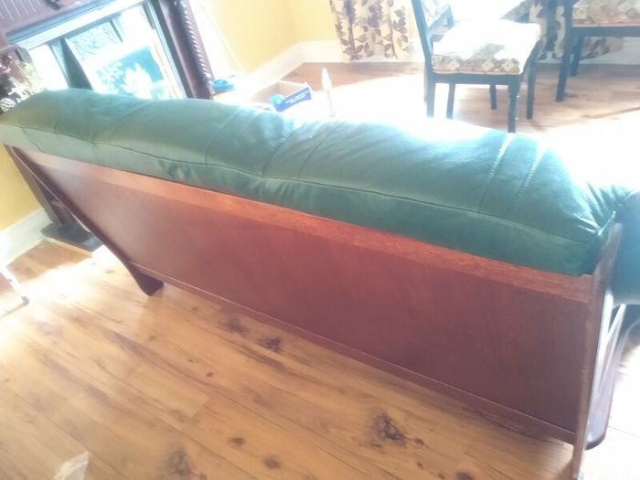Dark Green Italian Leather Suite