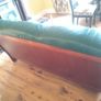 Dark Green Italian Leather Suite Image 3