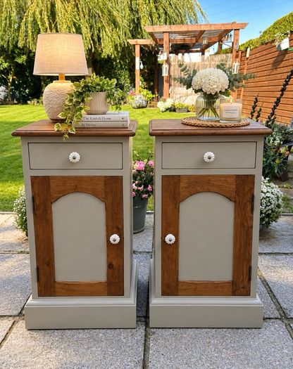 Beautiful pair of upcycled vintage-style lockers