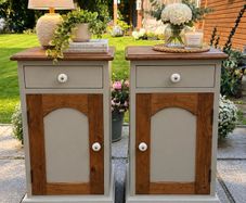 Beautiful pair of upcycled vintage-style lockers